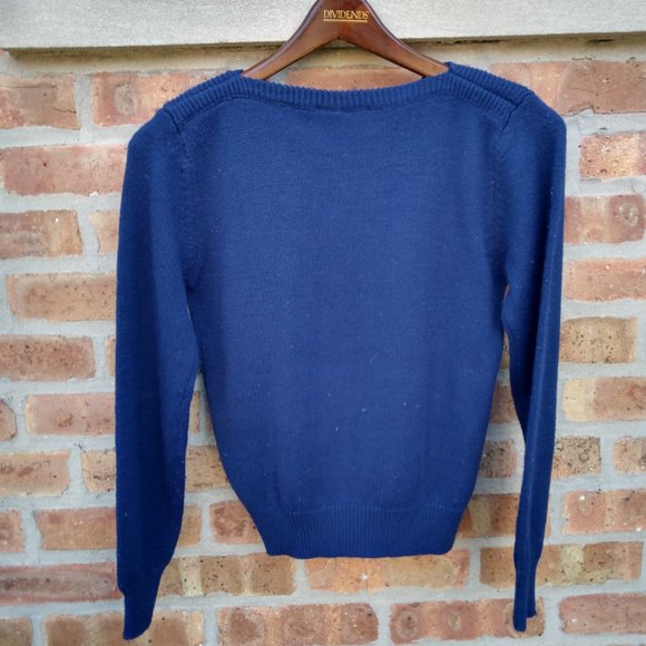 Vintage Womens Sweater Suburban Petites Petite Small Floral 1990's Acrylic VGUC - Picture 5 of 7